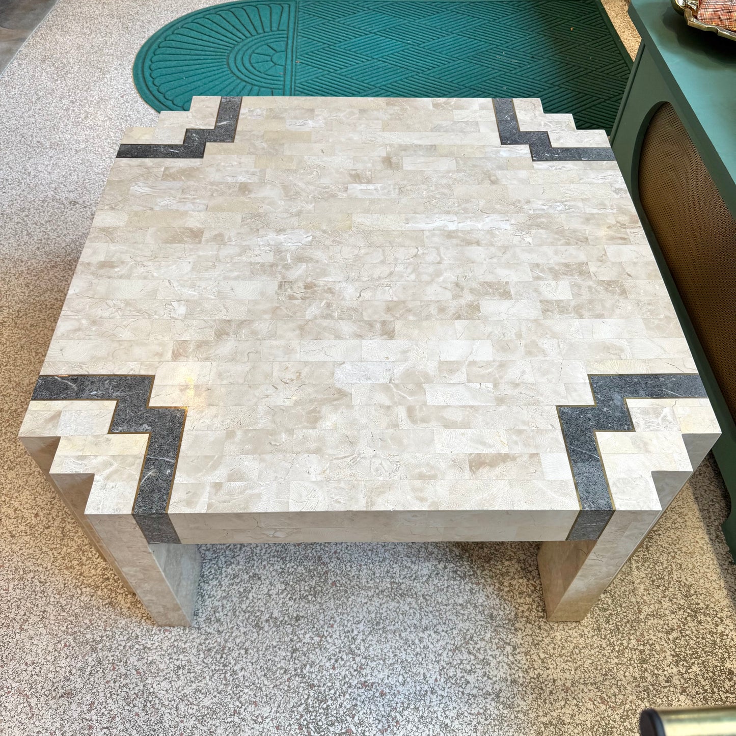 Vintage Maitland Smith Style Tessellated Coffee Table