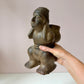 Vintage Mid-Century Aztec-Style 'Figure Carrying a Basket' Clay Pottery Planter (as is)