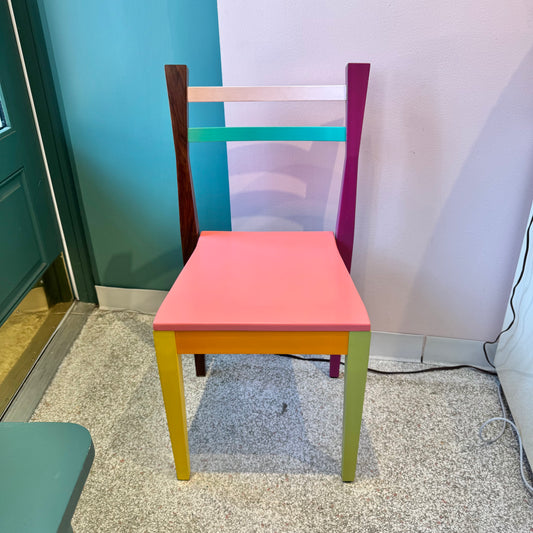 Vintage Custom Made Massimo Morozzi Style Color Block Chair