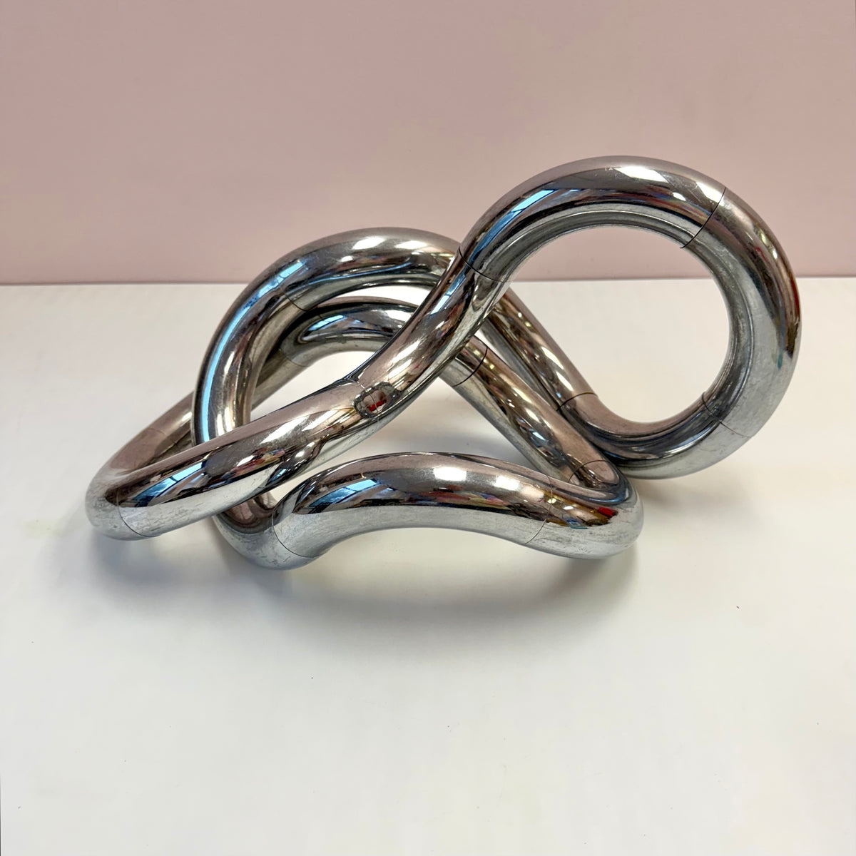 Vintage 1982 Chrome "Tangle" Sculpture by Richard X Zawitz