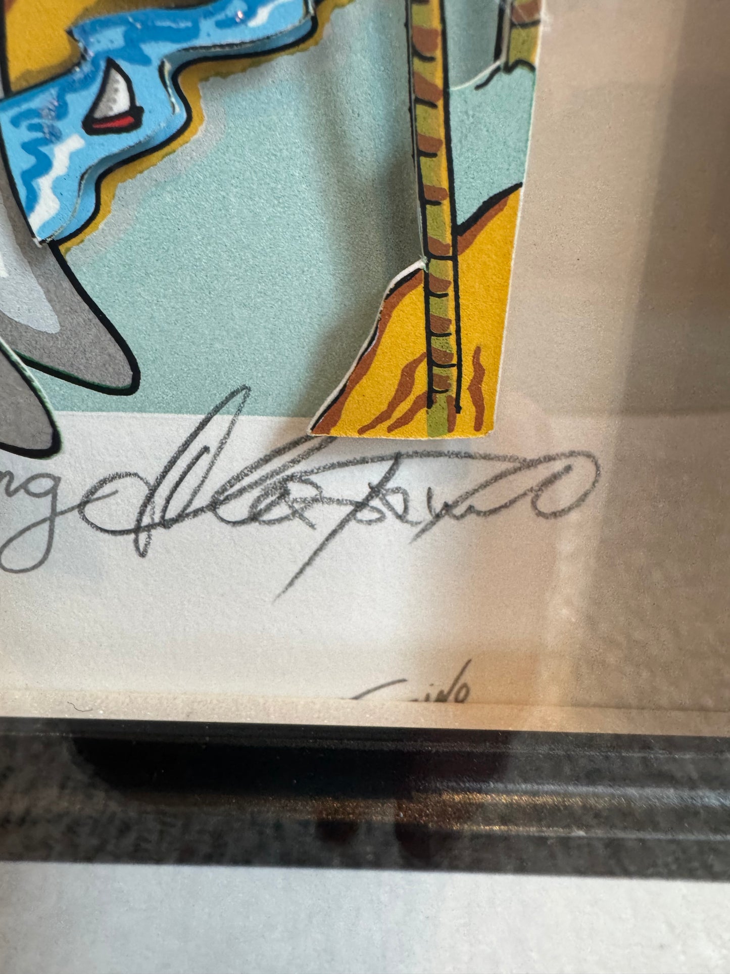 Vintage Charles Fazzino "Tooth Story Building" Framed Signed Numbered 3D Artwork