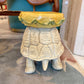 Vintage Extra Large Mid-Century Tortoise Stool