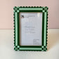 Green Resin Inlay Picture Frame: 5"x7"