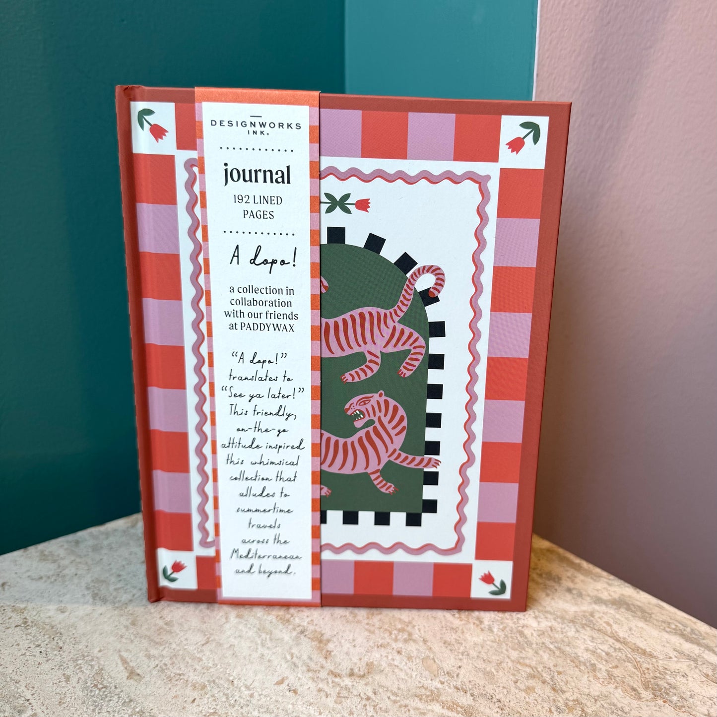 A Dopo Tiger Lined Journal