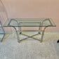 Vintage Chrome and Glass Console Table