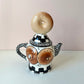 Vintage Ceramic Bagel Teapot by Joanne Delomba