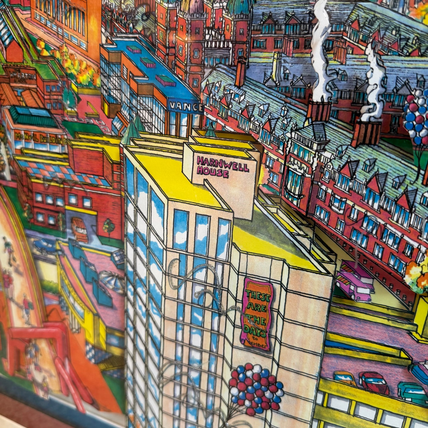 Vintage "University of Pennsylvania" 3D Artwork Signed Numbered Artist Proof by Szynal