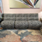 Vintage Zebra Modular Sectional Sofa/Slipper Chair Sold Per Piece