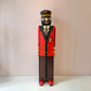 Vintage Folk Art Wooden Captain Cabinet