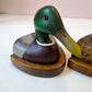 Vintage Set of 1979 Wooden Mallard Duck Bookends