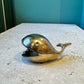 Vintage MCM Brass Whale Open Mouth Ashtray