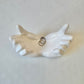 Vintage White Ceramic Hands Catchall