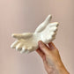 Vintage White Ceramic Hands Catchall