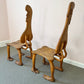 Pair of 1980 Andrew Willner Figure Chairs/Signed and Dated