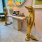 Extra Large Vintage Brass Dolphin Statue