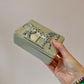 Vintage Folk Art Stoneware Horse Box