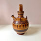 Vintage Handcrafted Mexican Tonala Clay Pottery Water Jug
