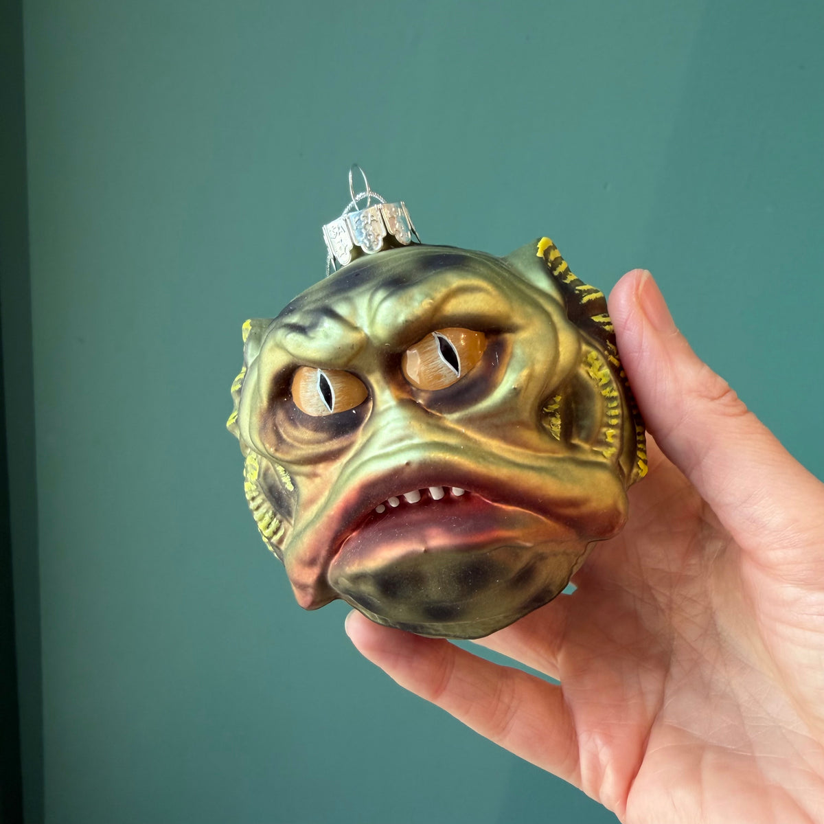 Gorenaments "Chum" Swamp Monster Glass Ornament