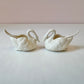 Vintage Porcelain Ceramic Swan with Spoon by Lenox