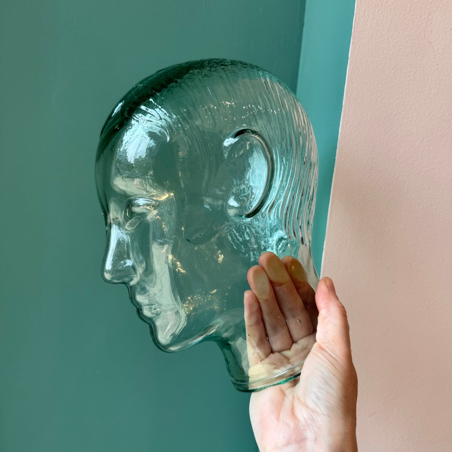 Vintage Glass Mannequin Head