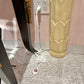 Vintage Hollywood Regency Style Cream Palm Tree Floor Lamp by Casa Bique