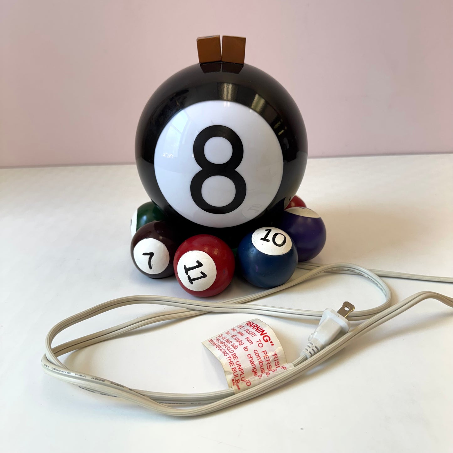 Vintage Billiard 8 Ball Table Lamp