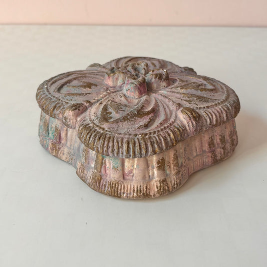 Vintage Pink Ceramic Box
