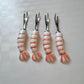Vintage Set of 4 Shrimp Handled Appetizer Forks by Shafford