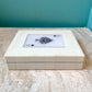 White Resin Ace Box with 2 Deck of Cards