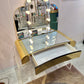 1980's Light Up Lucite Vanity and Stool by Hill Manufacturing