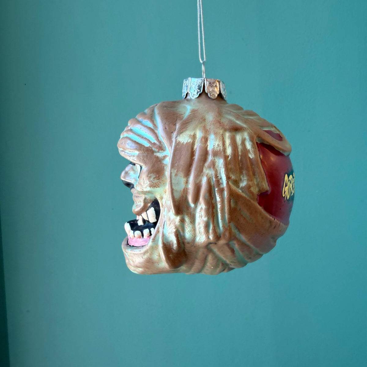 Gorenaments "Mummzy" Wrapped Up Mummy Glass Ornament