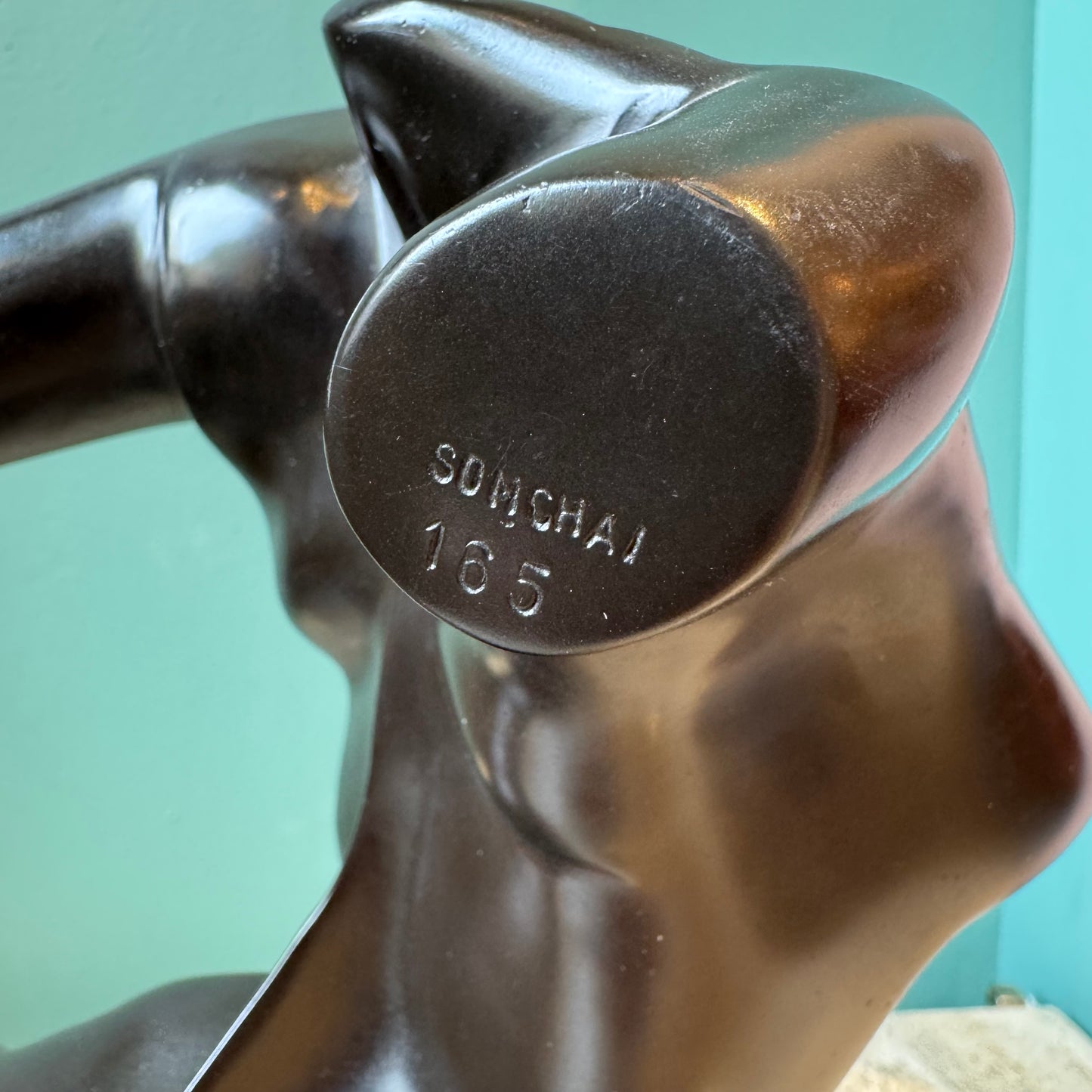 Vintage Bronze Female Sculpture #165 by Hattakitkosol Somchai
