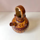 Vintage Handcrafted Mexican Tonala Clay Pottery Water Jug