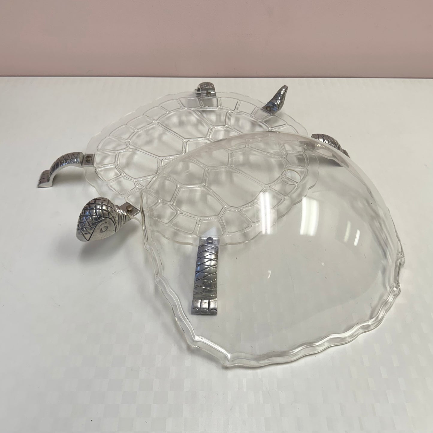 Vintage Arthur Court for Grainware Domed Turtle Serving Tray