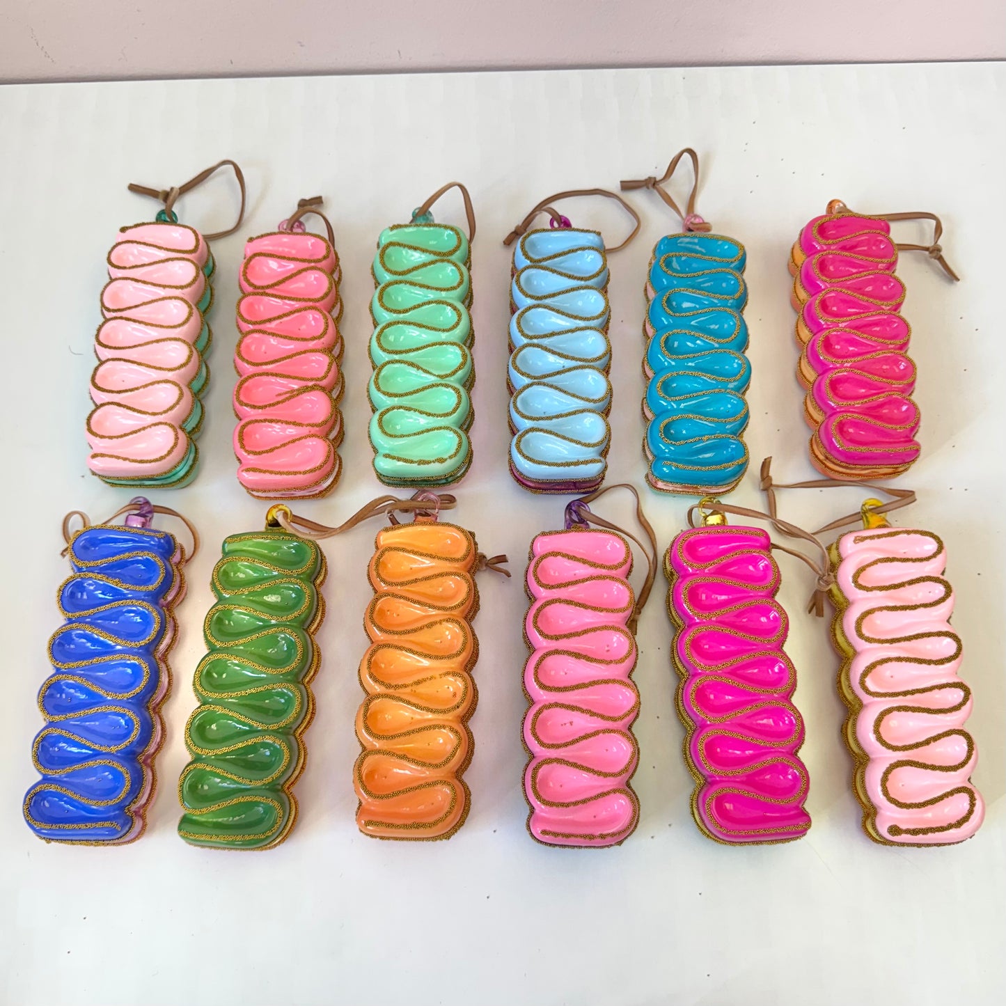 Glass Ribbon Candy Ornament