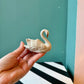 Vintage Porcelain Lenox Swan Figurine/Card Holder