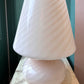 Extra Large Vintage Blush Pink Murano Mushroom Lamp