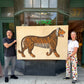 Vintage Large Jaime Parlade Style Bengal Tiger Painting