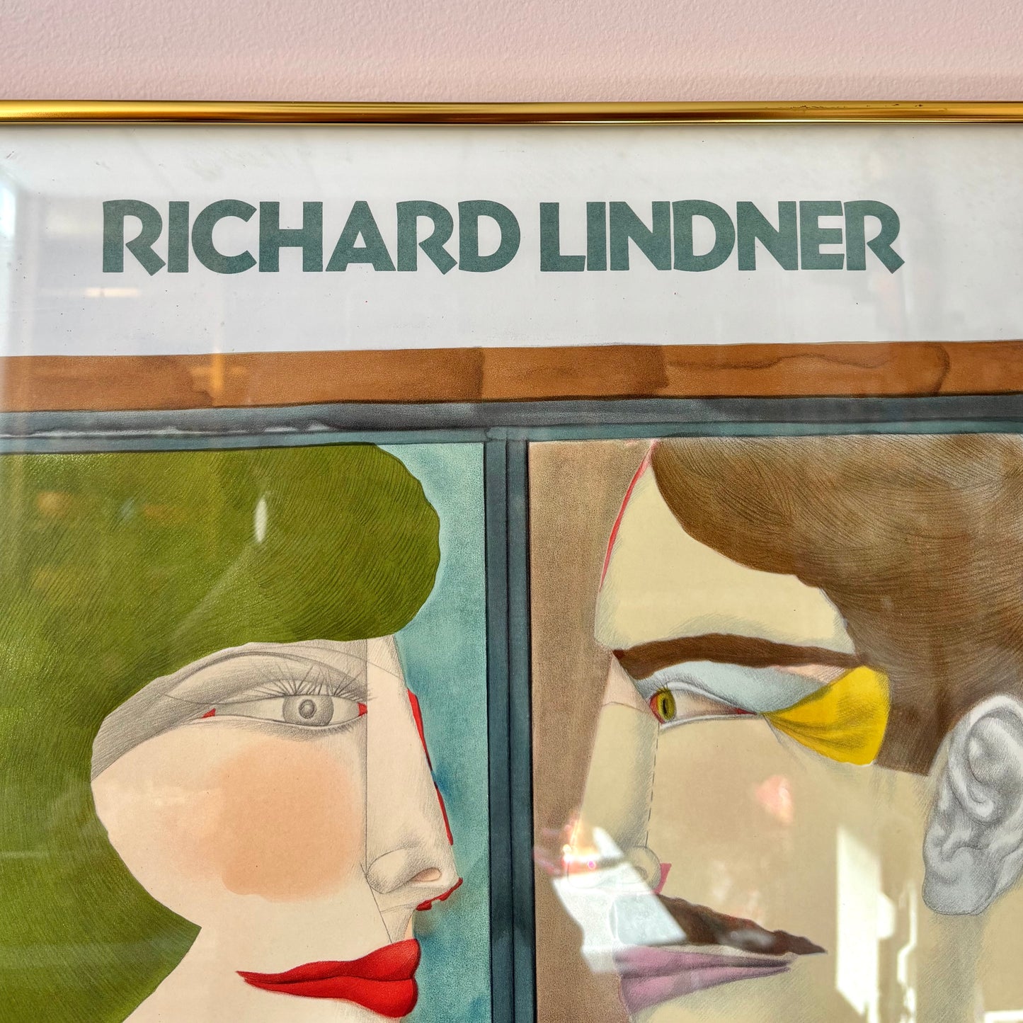 Vintage 1976 "An American Portrait" Framed Exhibition Poster