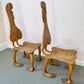 Pair of 1980 Andrew Willner Figure Chairs/Signed and Dated