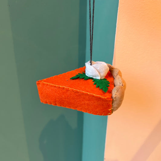 Felt Pumpkin Pie Ornament