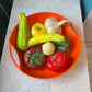 Set of 8 Vintage Mexican Folk Art Paper Mache Fruit & Vegetables