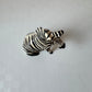 Vintage Small Bahati Ceramic Zebra Figurine