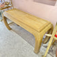 Vintage Curve Legged Pencil Reed Style Console Table