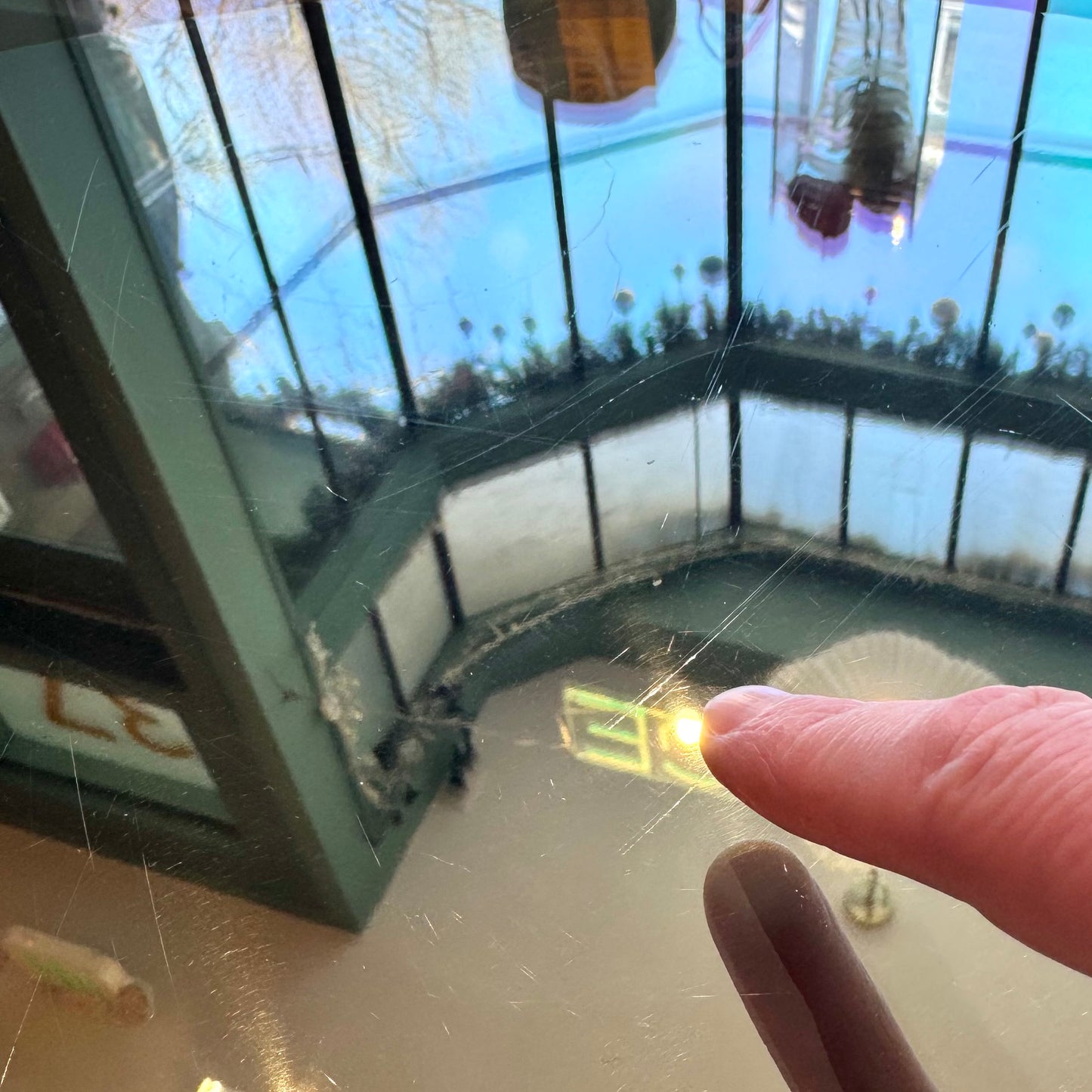 Vintage 1970’s Paul Mayan Style Circular Glass and Chrome Base Dining Table