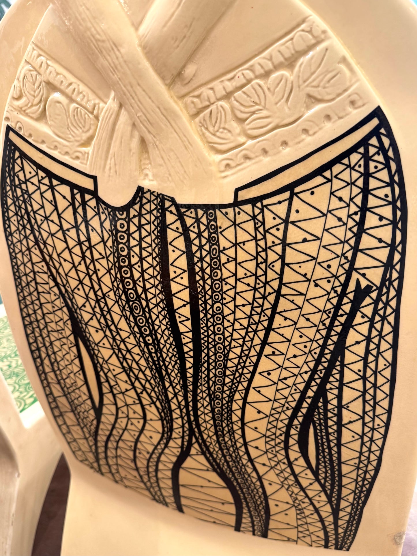 Vintage Pair of Man and Woman Fiberglass "Chairacters" by Altina Schinasi