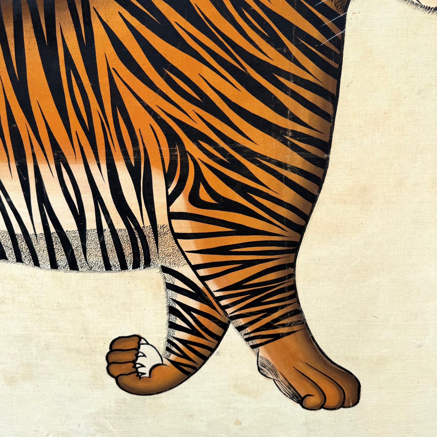 Vintage Large Jaime Parlade Style Bengal Tiger Painting