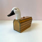 Vintage Wooden Goose Storage Box/Bookend
