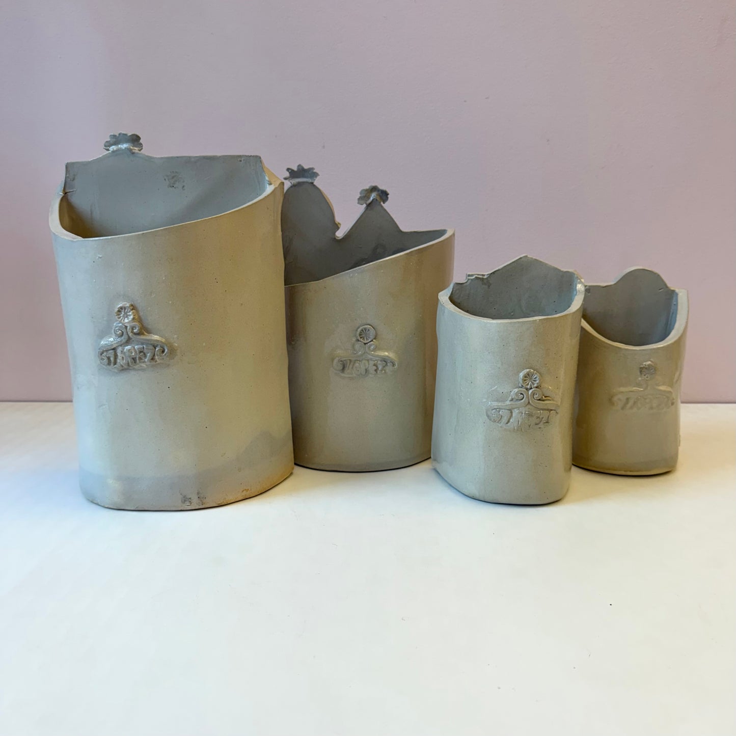 Vintage 1970’s Jon Carlos Lopez Ceramic Victorian House Planter/per item
