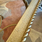 Vintage Gold Hollywood Regency Tassel Footed Side/End Table